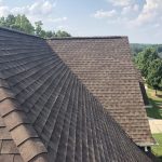 Roof shingles color brown