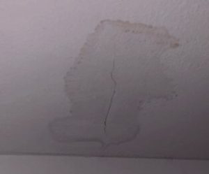 Roof Leak Moisture Stain on Ceiling
